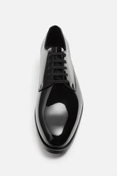 ZARA | FAUX PATENT SHOES BLACK