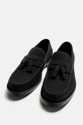 ZARA | LEATHER TASSEL LOAFERS