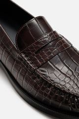 ZARA| CROCODILE EMBOSSED LOAFER