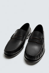 ZARA | LIMITED EDITION LEATHER LOAFERS