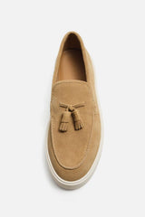 ZARA | LEATHER TASSEL LOAFERS