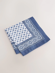 NEXT | Blue Wide Tie and Pocket Square Set