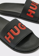 HUGO | SLIDES WITH LOGO STRAP