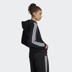 ADIDAS | ESSENTIALS 3-STRIPES FULL-ZIP FLEECE HOODIE