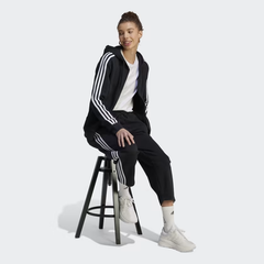 ADIDAS | ESSENTIALS 3-STRIPES FULL-ZIP FLEECE HOODIE
