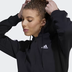 ADIDAS | ESSENTIALS 3-STRIPES FULL-ZIP FLEECE HOODIE