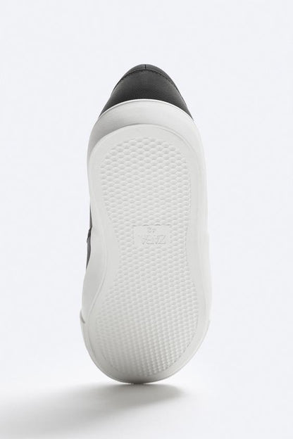 ZARA | EMBOSSED LACELESS SNEAKERS