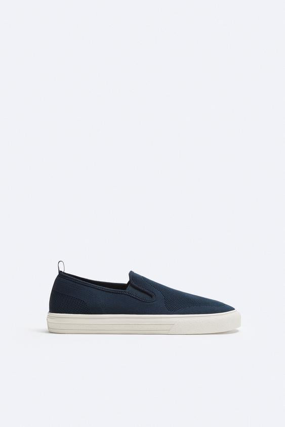 ZARA | LACELESS KNIT FABRIC SNEAKERS