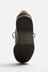 ZARA | LEATHER DECK SHOES