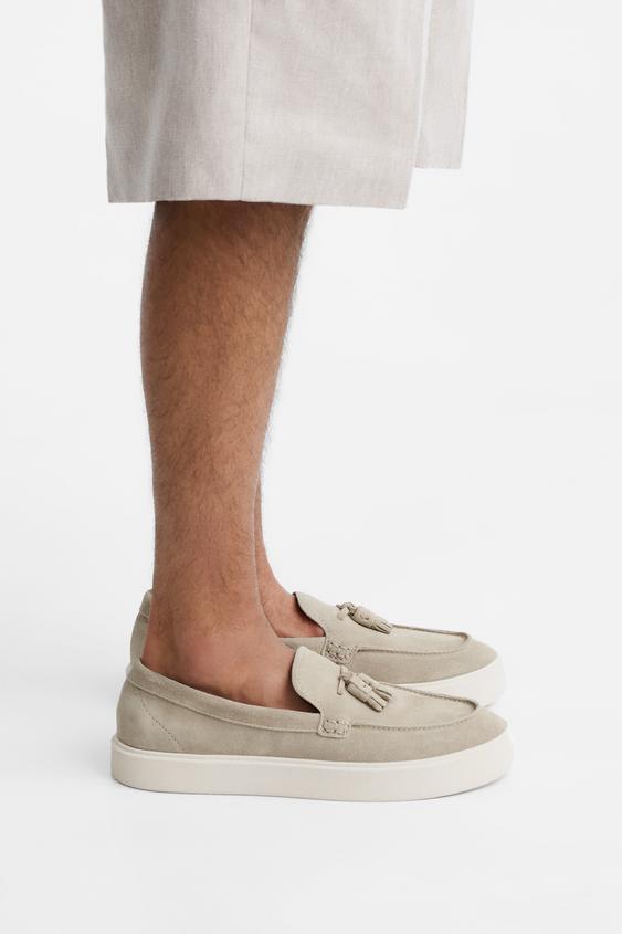 ZARA | LEATHER TASSEL LOAFERS