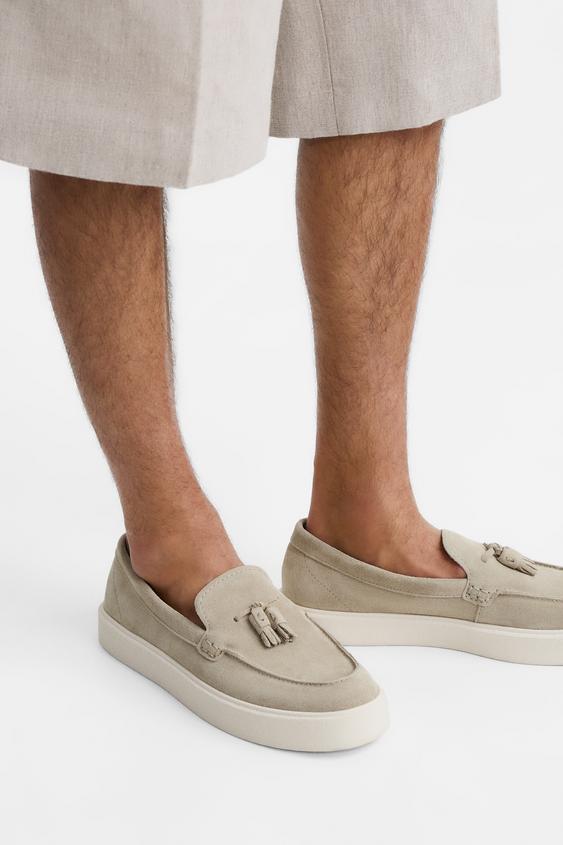 ZARA | LEATHER TASSEL LOAFERS