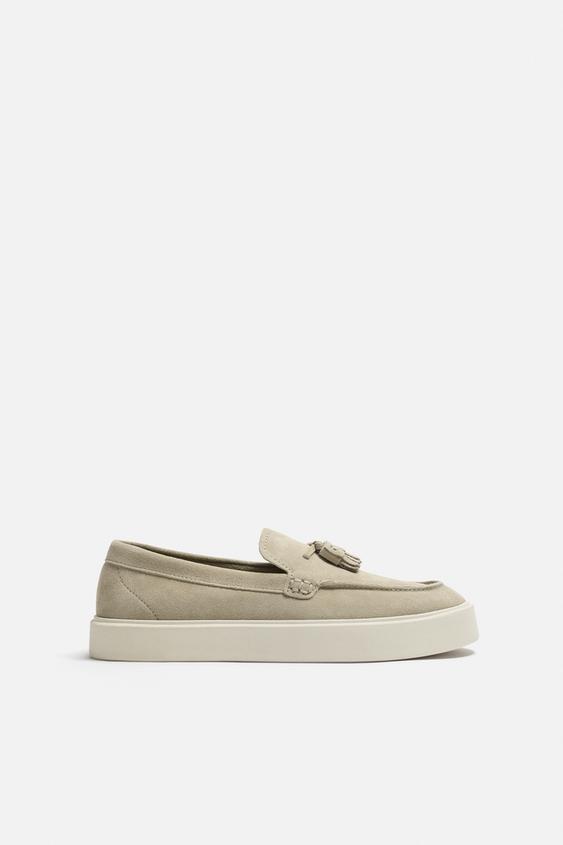 ZARA | LEATHER TASSEL LOAFERS