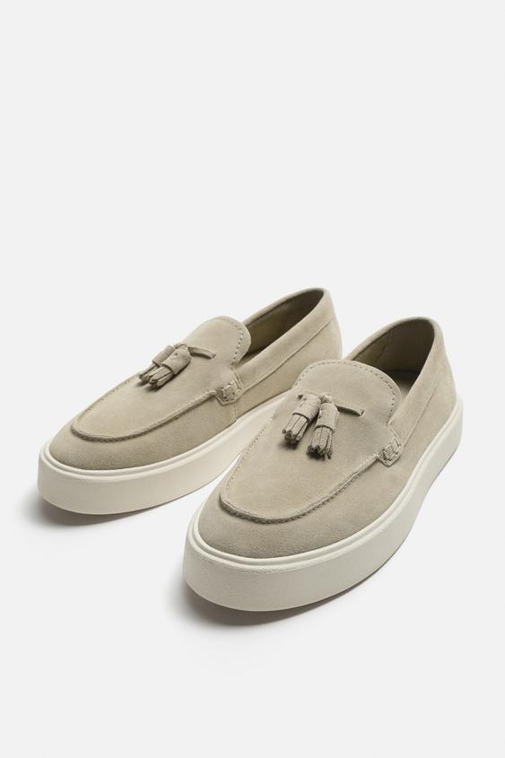 ZARA | LEATHER TASSEL LOAFERS