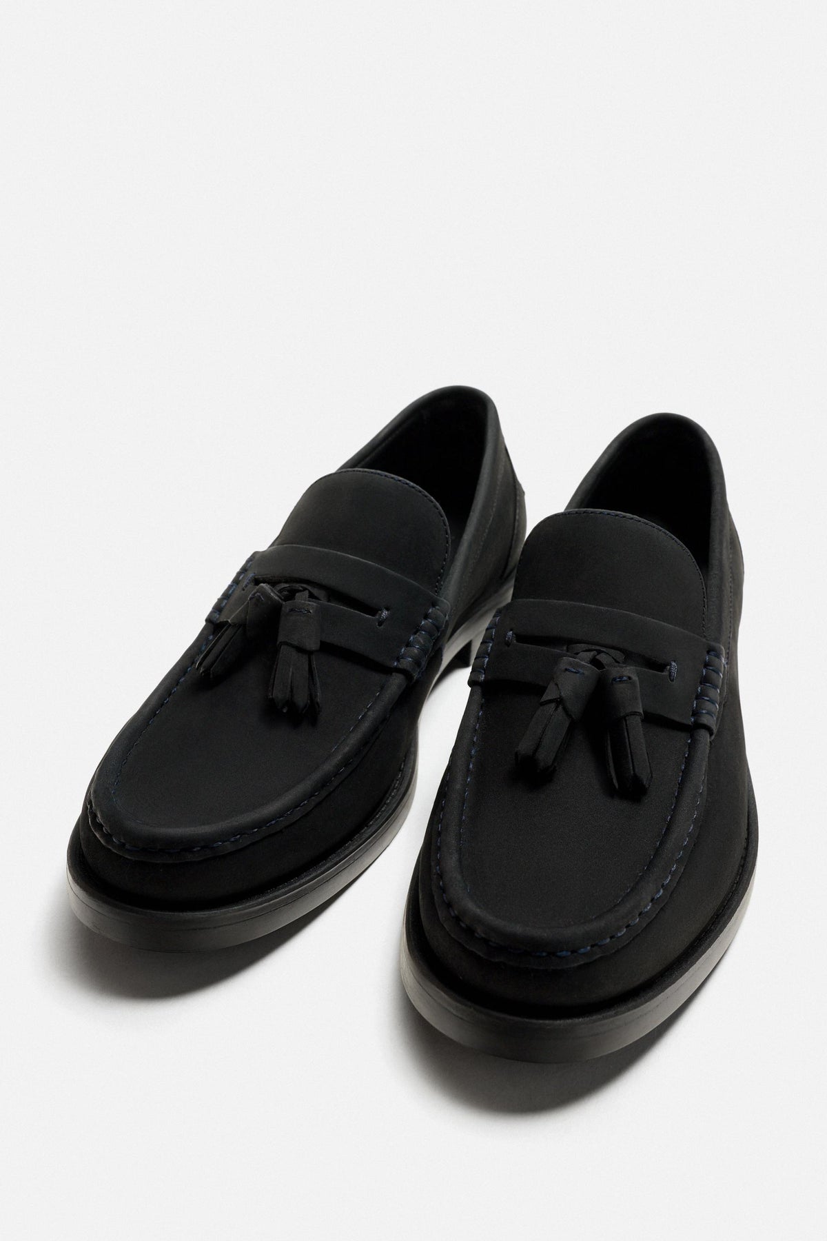ZARA | LEATHER TASSEL LOAFERS