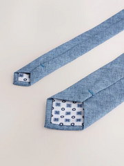 NEXT | Blue Wide Tie and Pocket Square Set