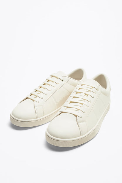 ZARA | MINIMALIST LACE-UP TRAINERS WITH TOPSTITCHING