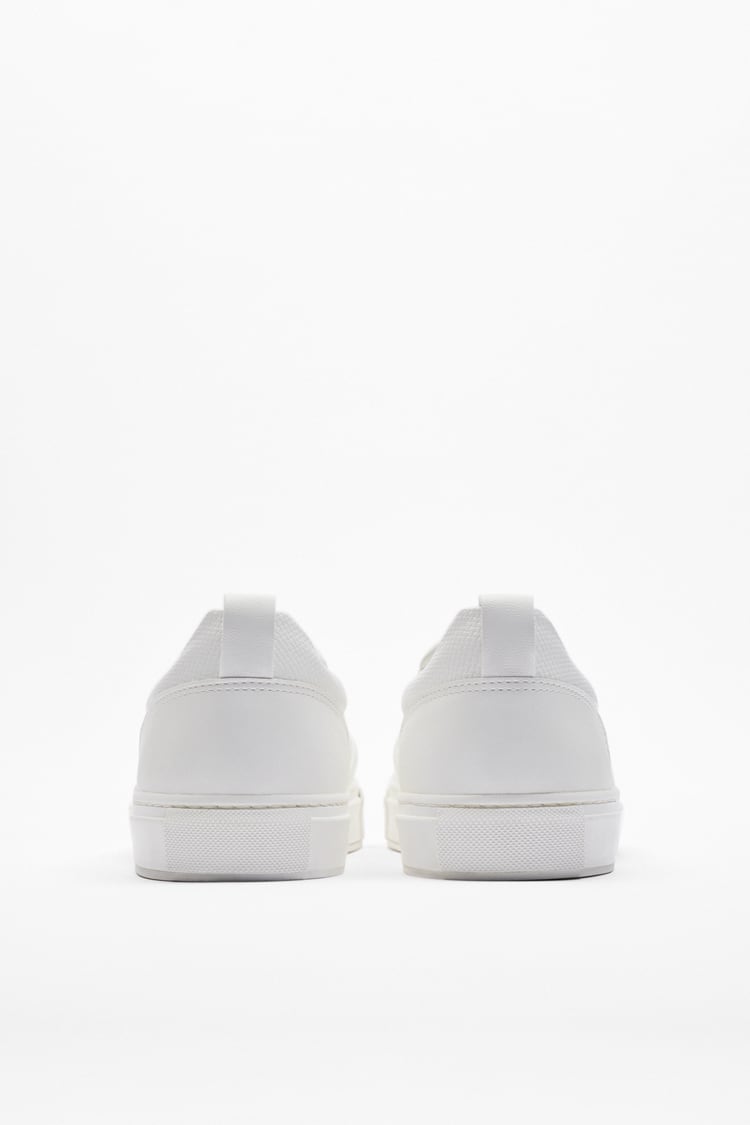 ZARA | EMBOSSED LACELESS TRAINERS