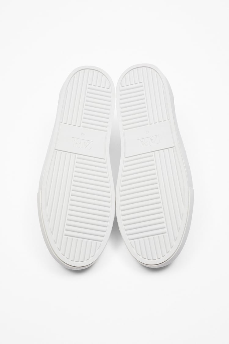 ZARA | EMBOSSED LACELESS TRAINERS