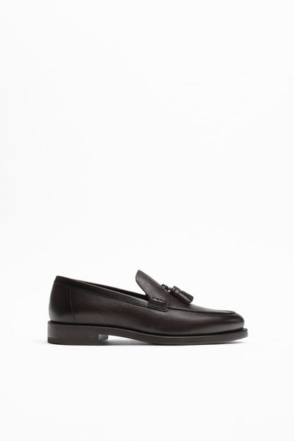 ZARA | LEATHER TASSEL LOAFERS - MOCASION SHOES