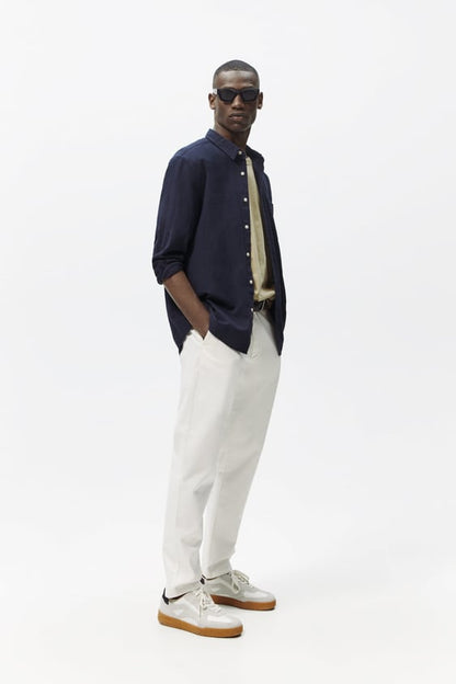 ZARA | TEXTURED CHINO TROUSERS