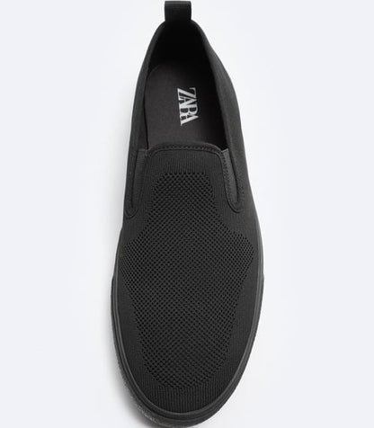 ZARA | LACELESS KNIT FABRIC SNEAKERS