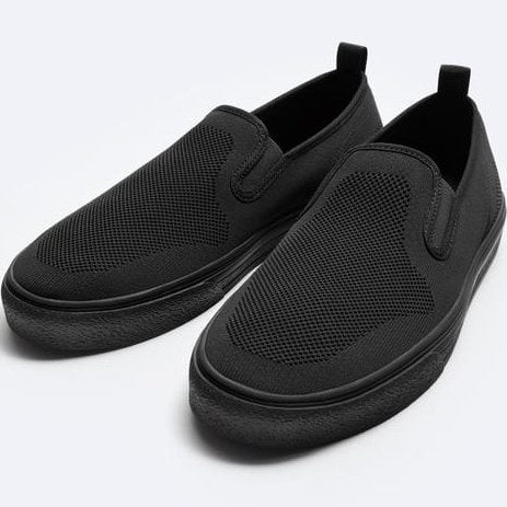 ZARA | LACELESS KNIT FABRIC SNEAKERS