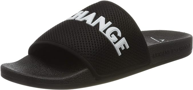 ARMANI EXCHANGE | MESH LOGO SLIP-ON SLIDE