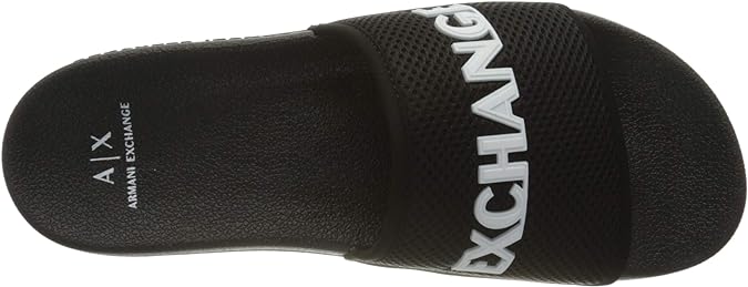 ARMANI EXCHANGE | MESH LOGO SLIP-ON SLIDE