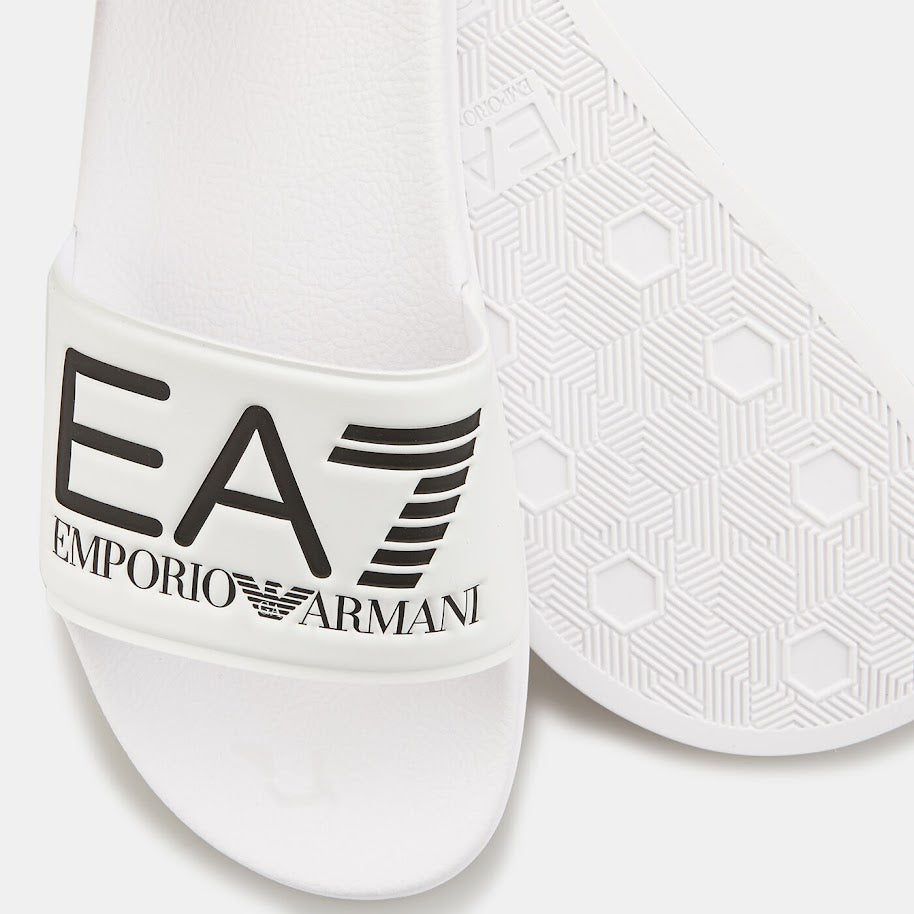 EMPORIO ARMANI EA-7 | SLIDERS WITH OVERSIZED LOGO