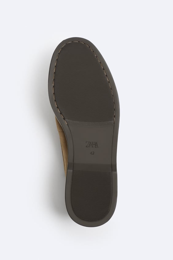 ZARA | SPLIT SUEDE LEATHER LOAFERS