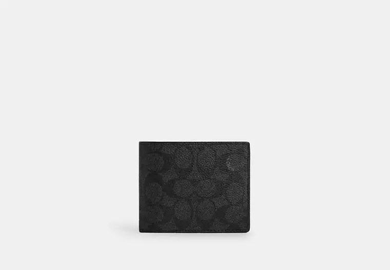 COACH | Id billfold wallet in signature canvas