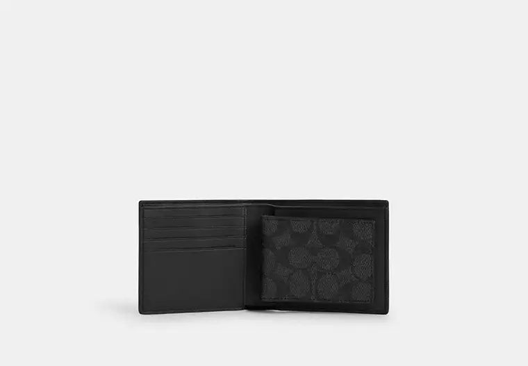 COACH | Id billfold wallet in signature canvas