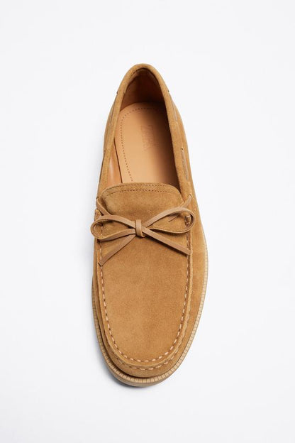 ZARA | LEATHER LOAFERS WITH TASSEL