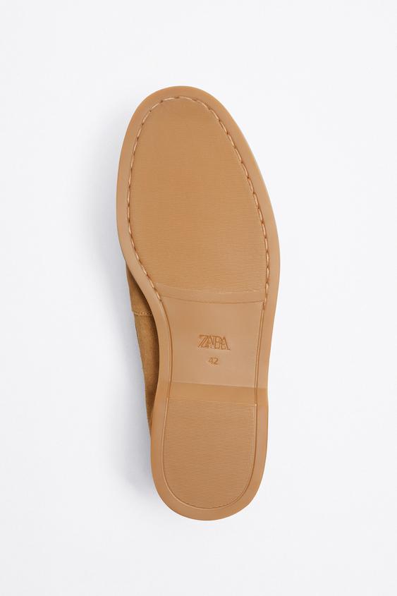 ZARA | LEATHER LOAFERS WITH TASSEL