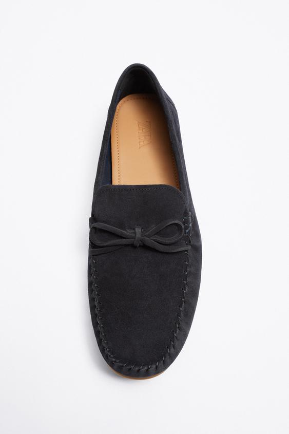 ZARA | SPLIT SUEDE LEATHER LOAFERS